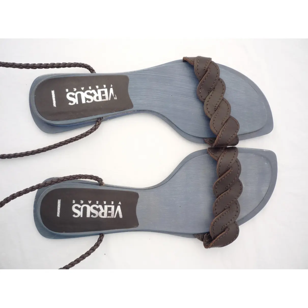 Versus Leather sandal for sale
