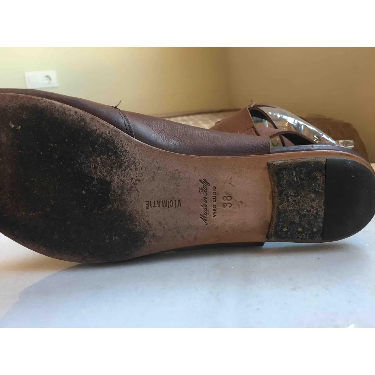 Buy Vic Matié Leather sandal online
