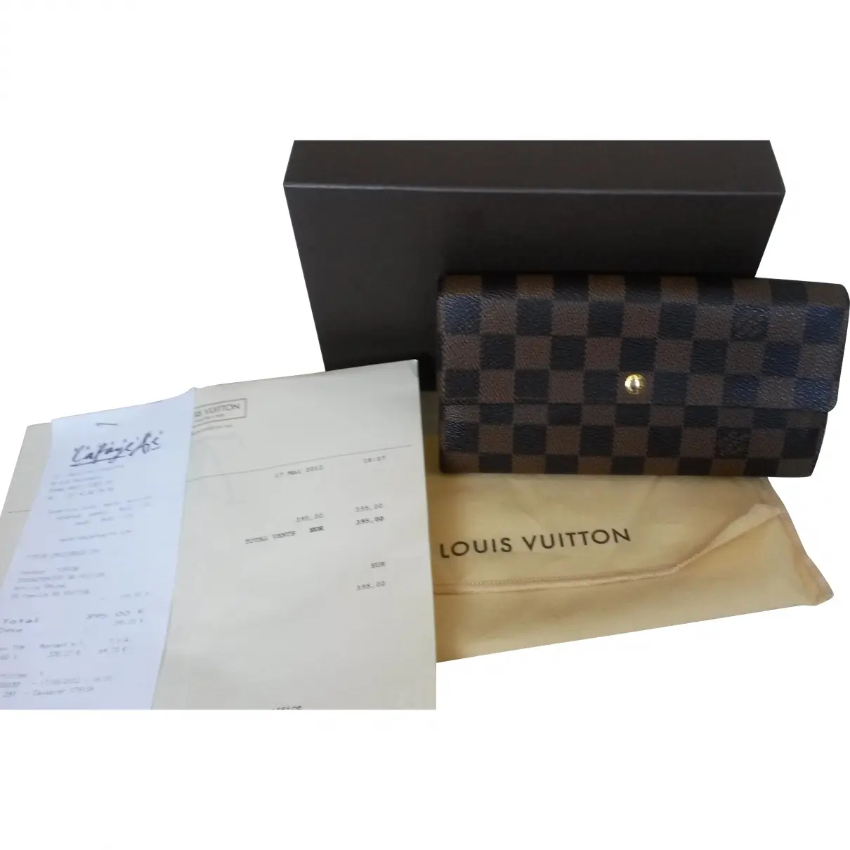 Brown Leather Wallet Louis Vuitton