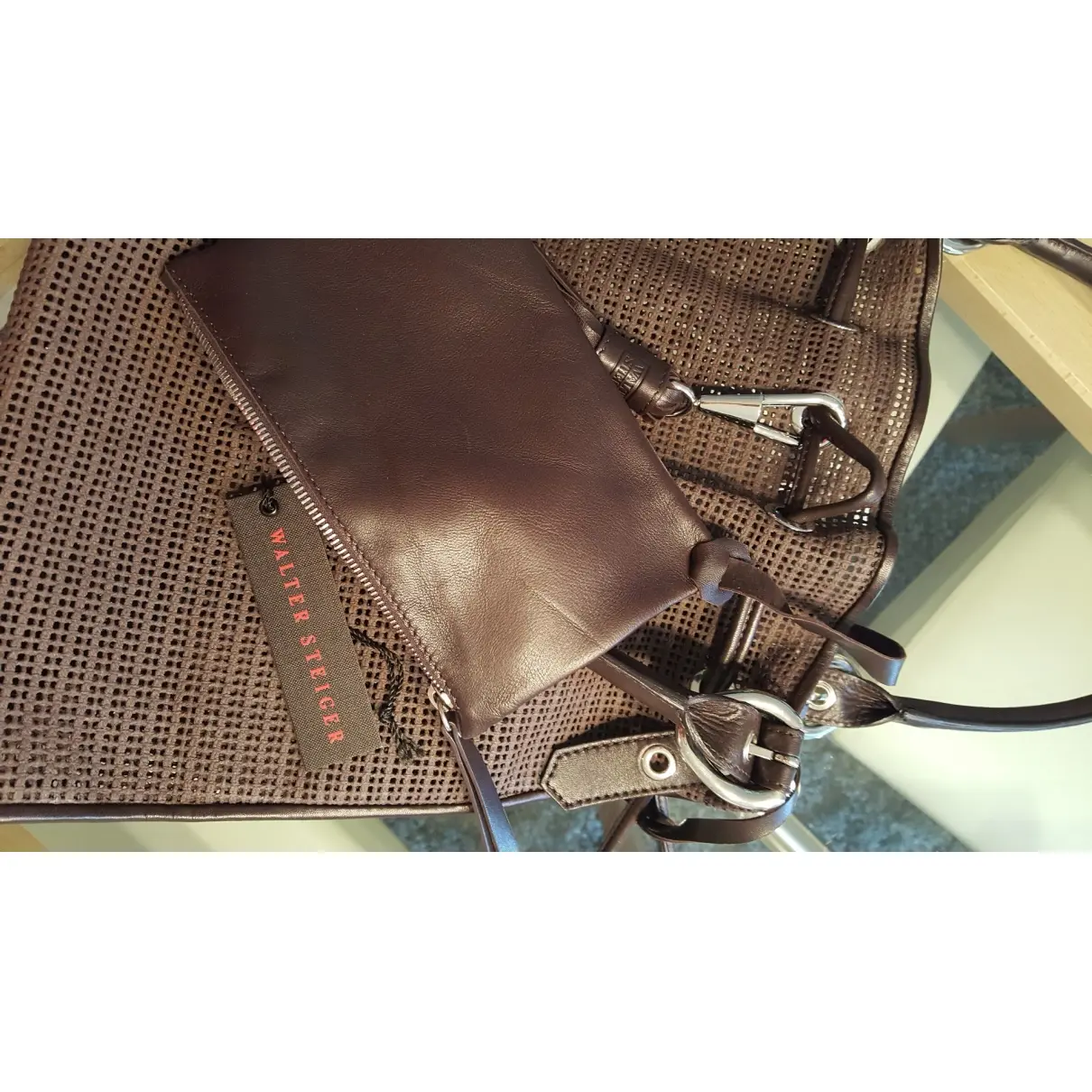 Walter Steiger Leather tote for sale