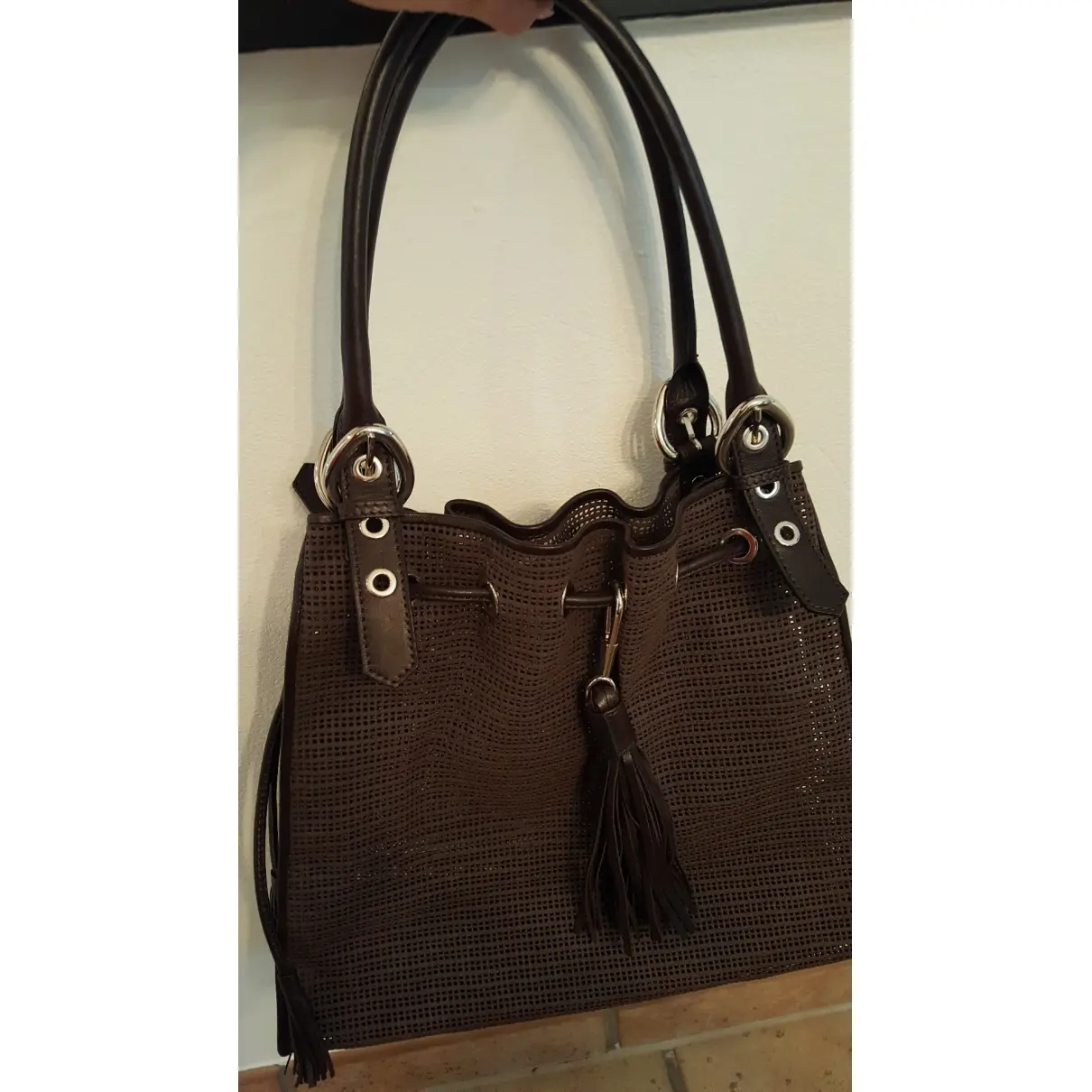 Leather tote Walter Steiger