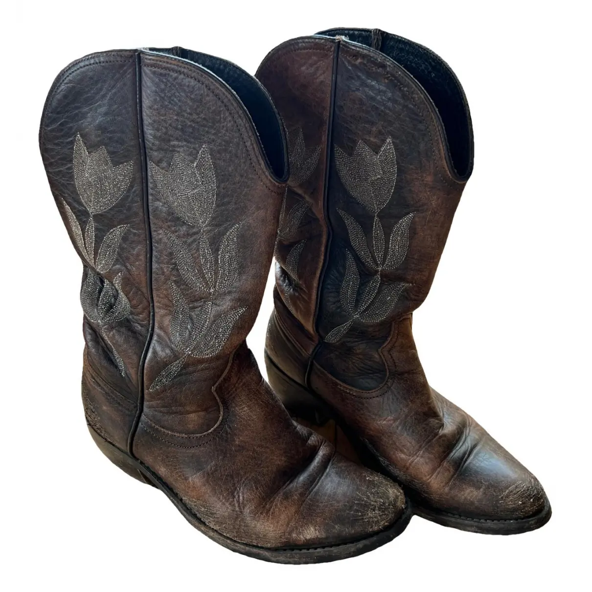 Wish Star Low leather cowboy boots