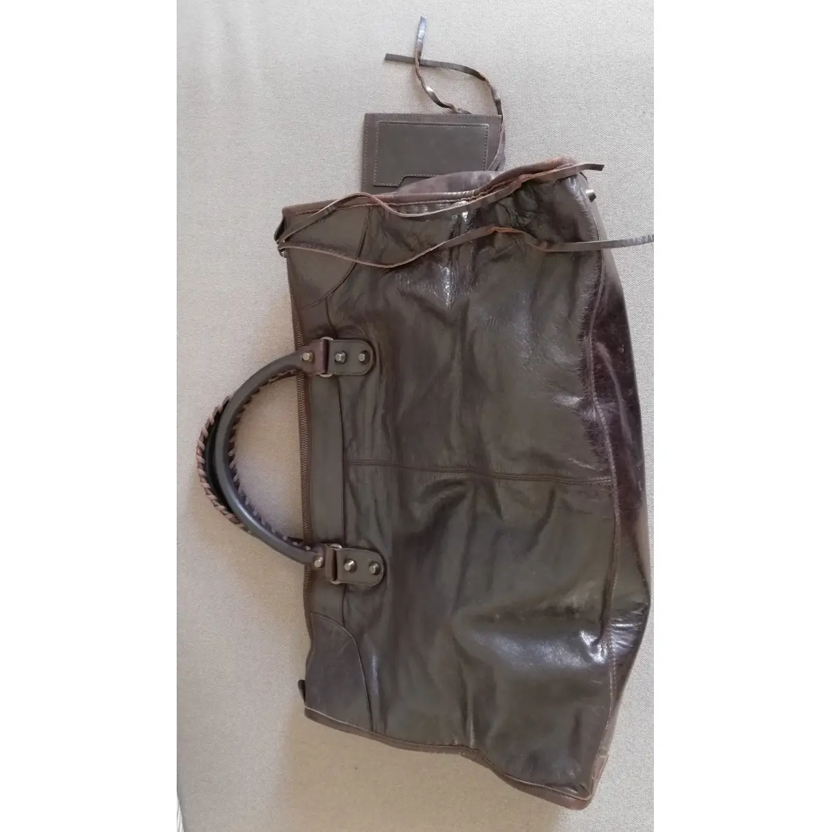 Buy Balenciaga Work leather handbag online