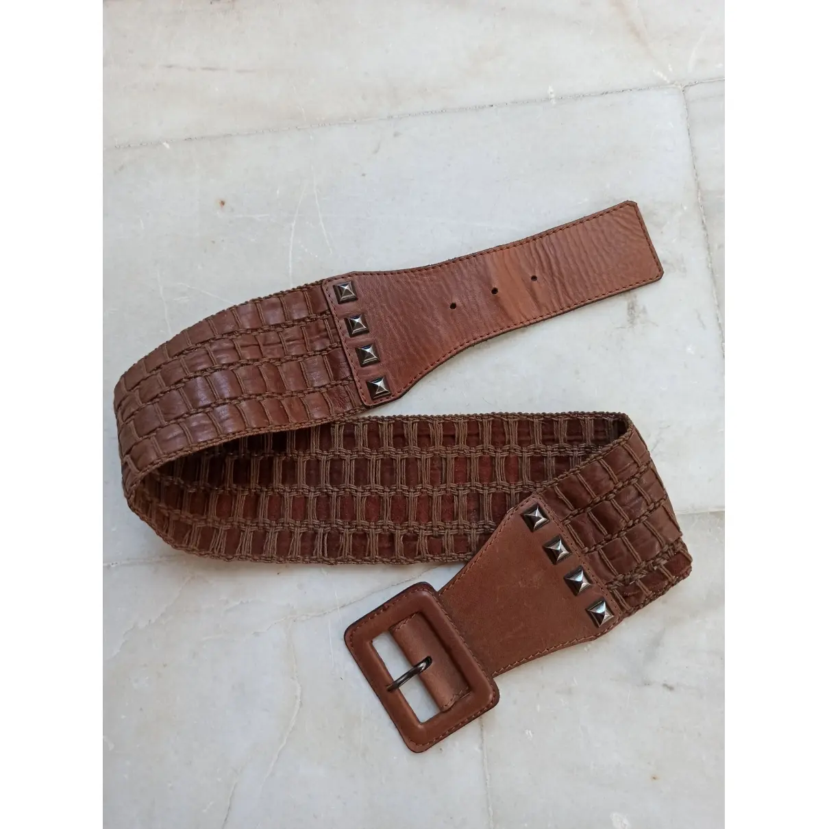 Yves Saint Laurent Leather belt for sale - Vintage