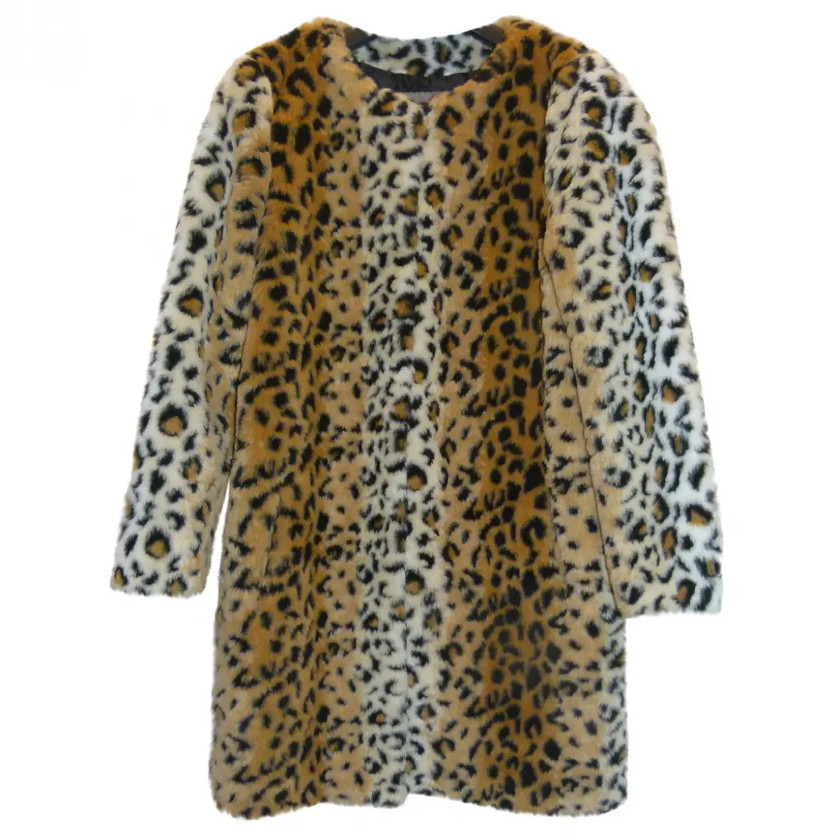 Leopard print Faux fur Coat Zara