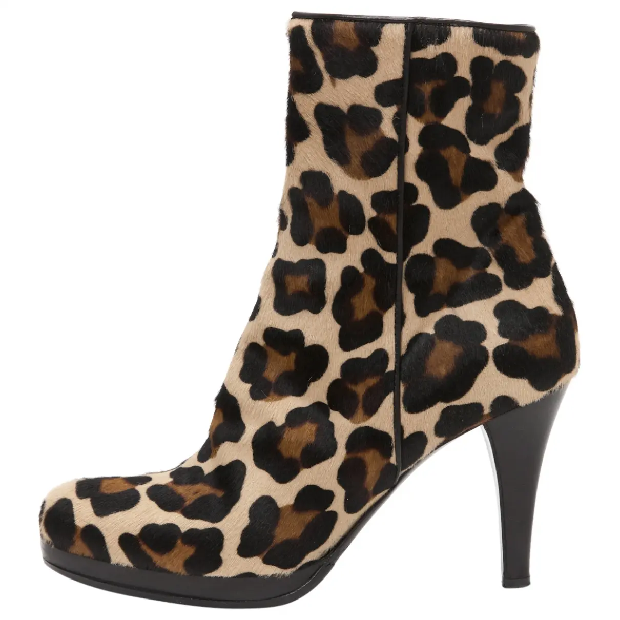 Leopard print Leather Ankle boots Colisée De Sacha