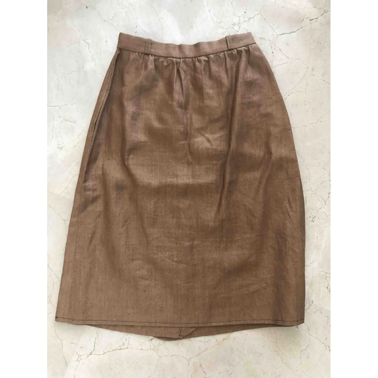 Gucci Linen mid-length skirt for sale - Vintage