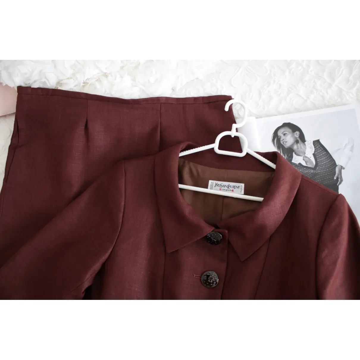 Linen suit jacket Yves Saint Laurent - Vintage