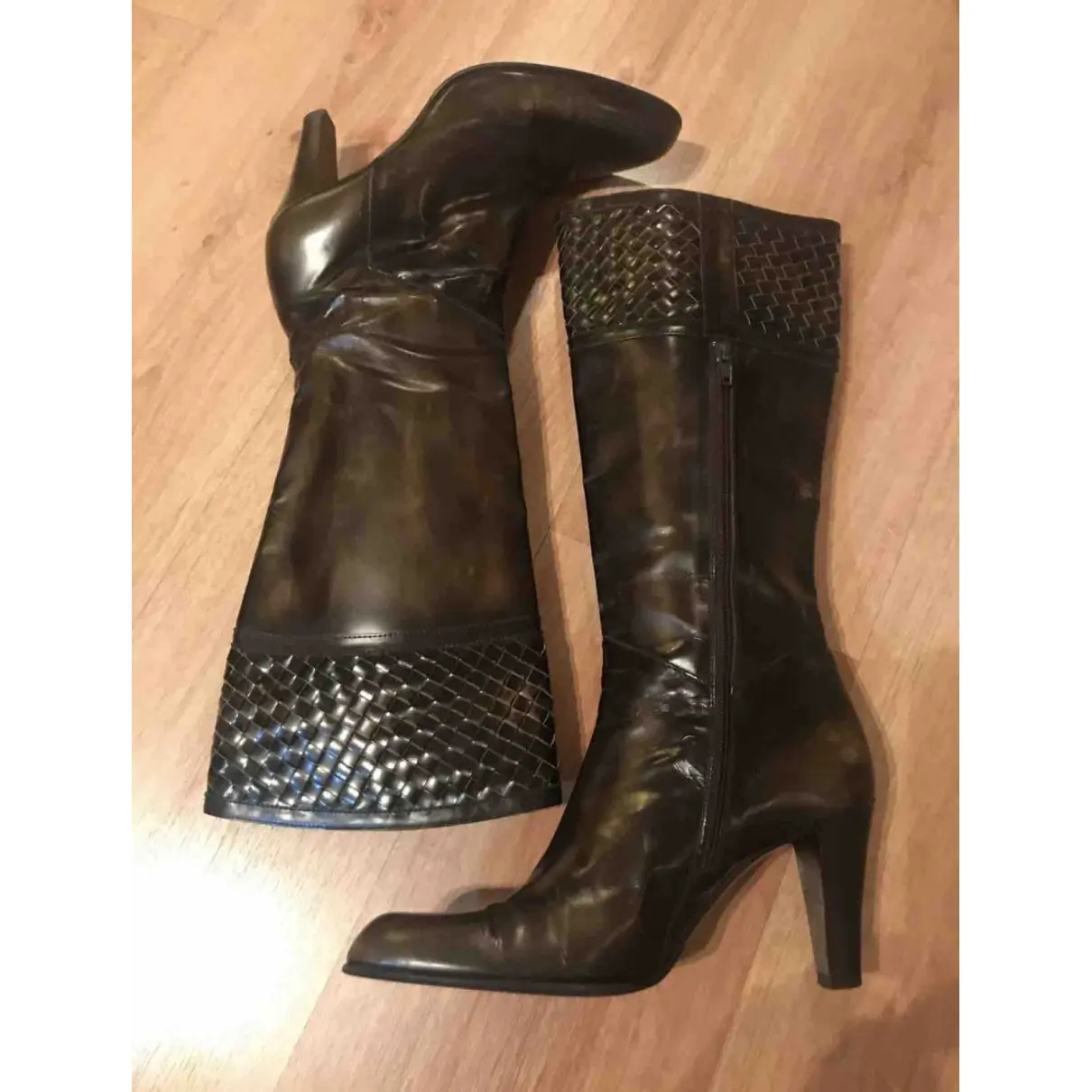 Balenciaga Patent leather riding boots for sale