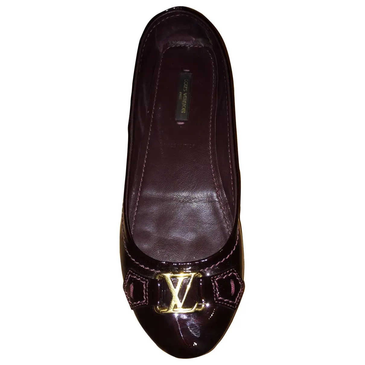 Brown Patent leather Flats Louis Vuitton