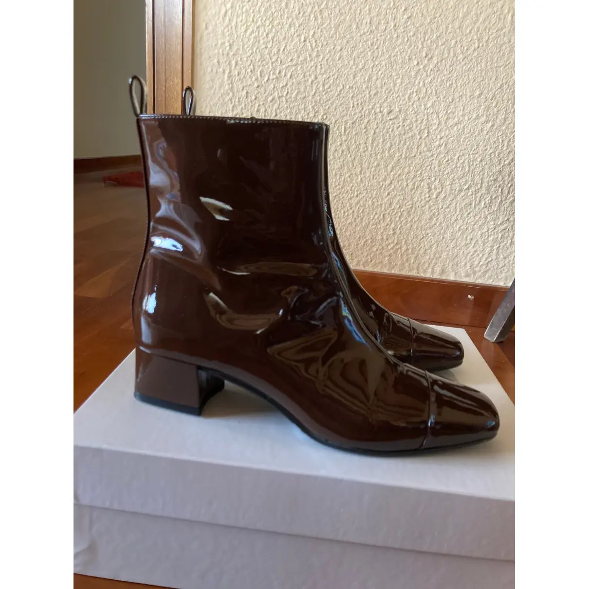 Patent leather ankle boots Carel