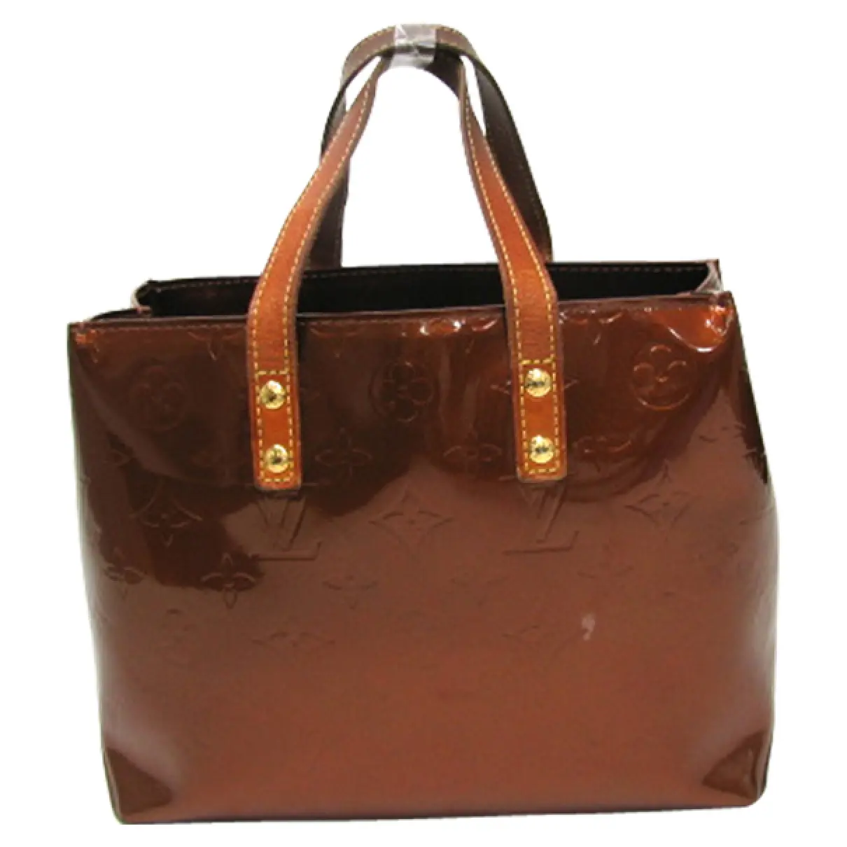 Brown Patent leather Handbag Louis Vuitton - Vintage