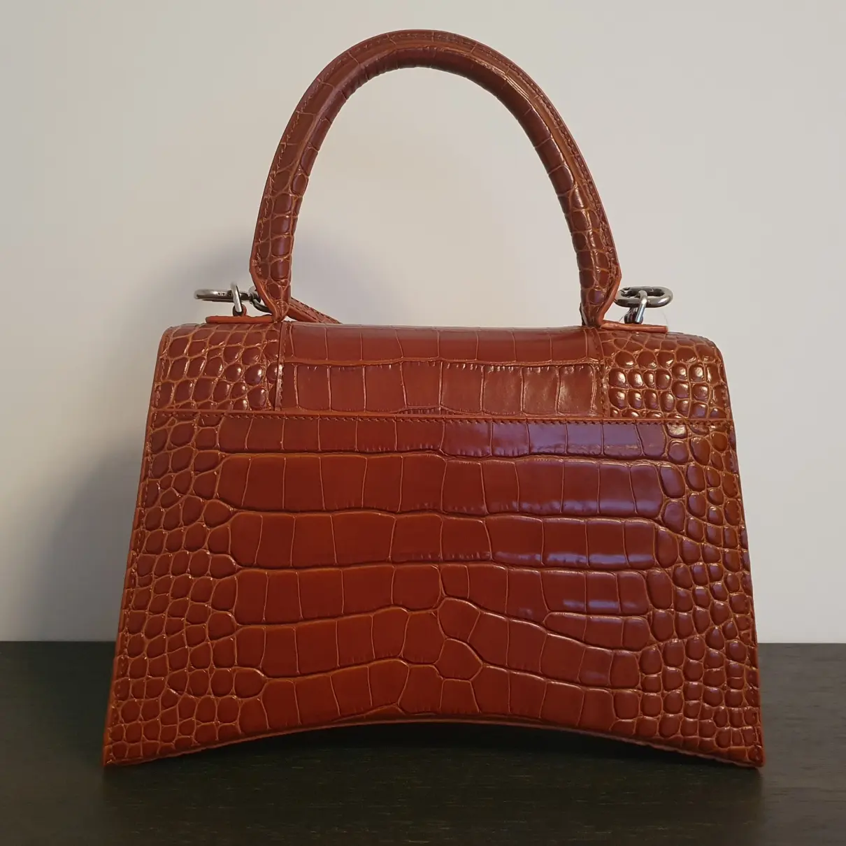 Buy Balenciaga Hourglass patent leather handbag online