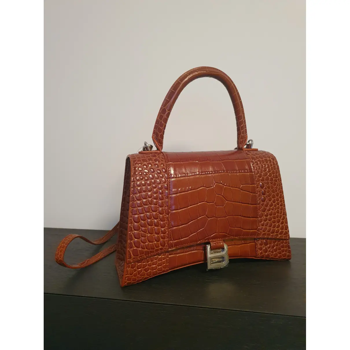 Hourglass patent leather handbag Balenciaga