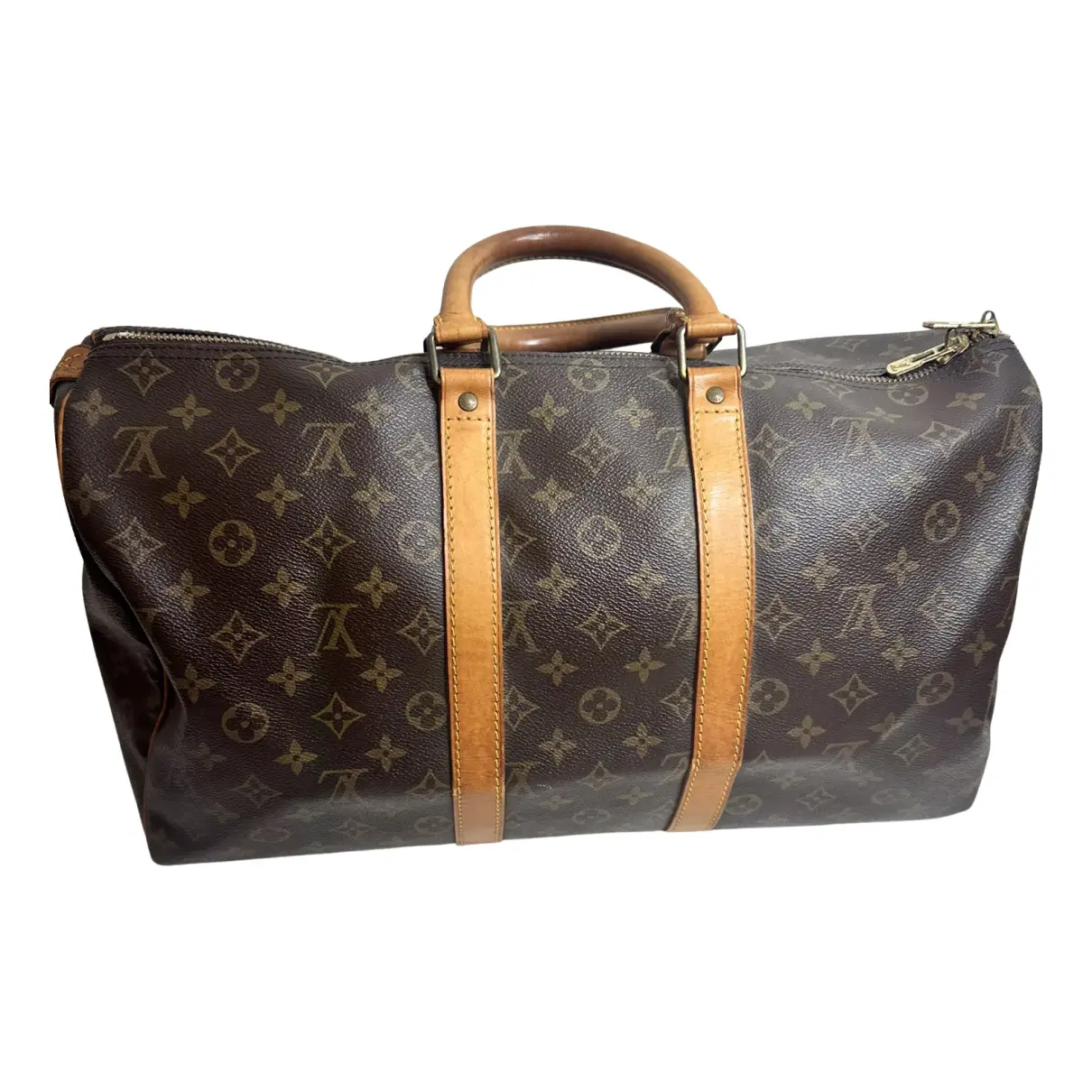 Keepall patent leather travel bag Louis Vuitton