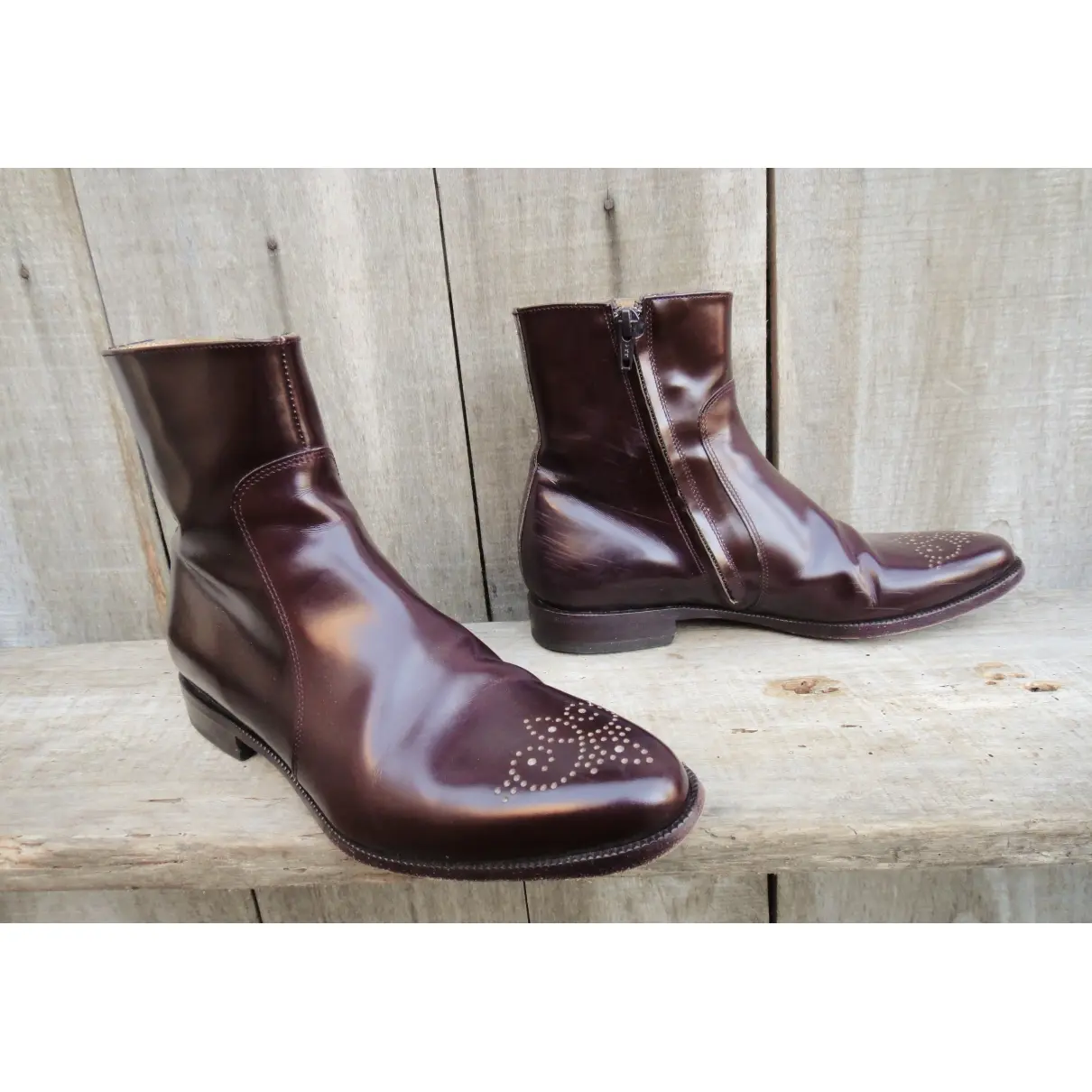 Maison Martin Margiela Patent leather ankle boots for sale - Vintage