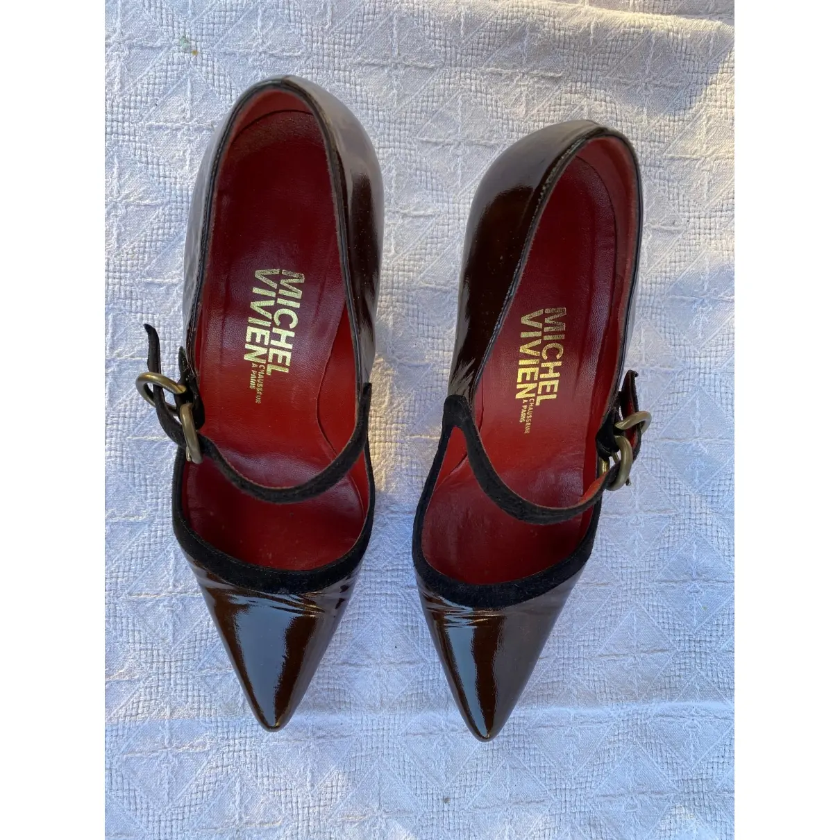 Michel Vivien Patent leather heels for sale