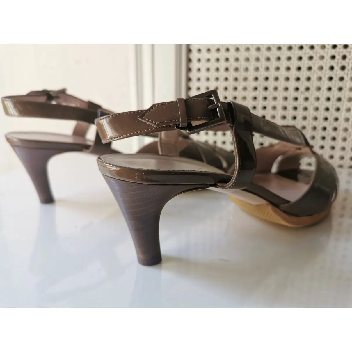 Patent leather sandal Salvatore Ferragamo