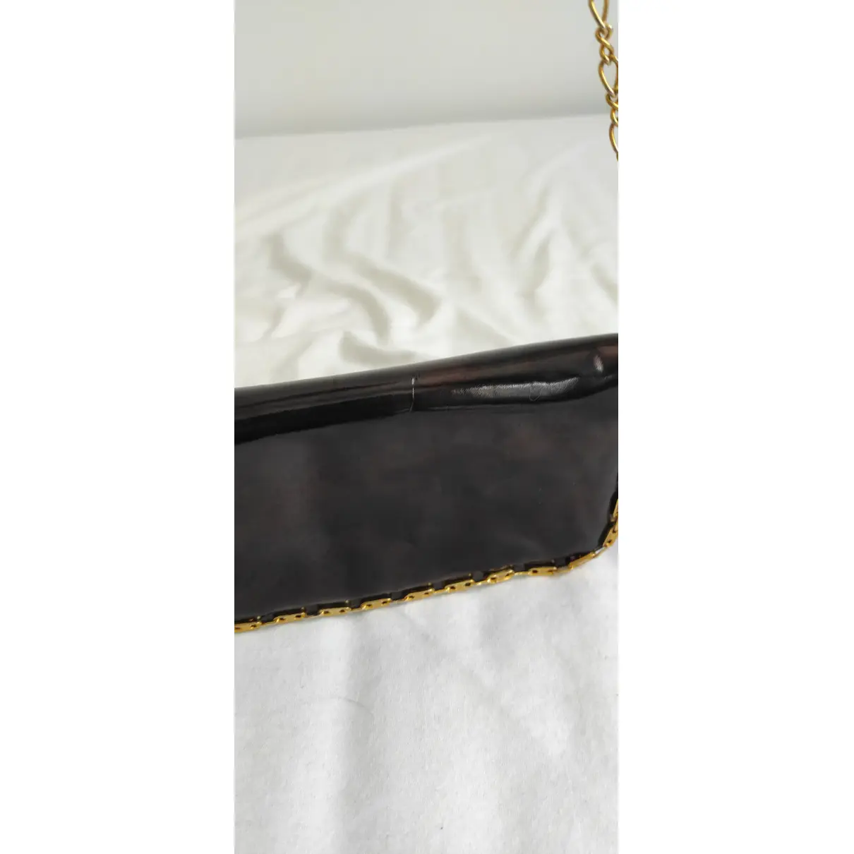 Triomphe patent leather mini bag Celine - Vintage