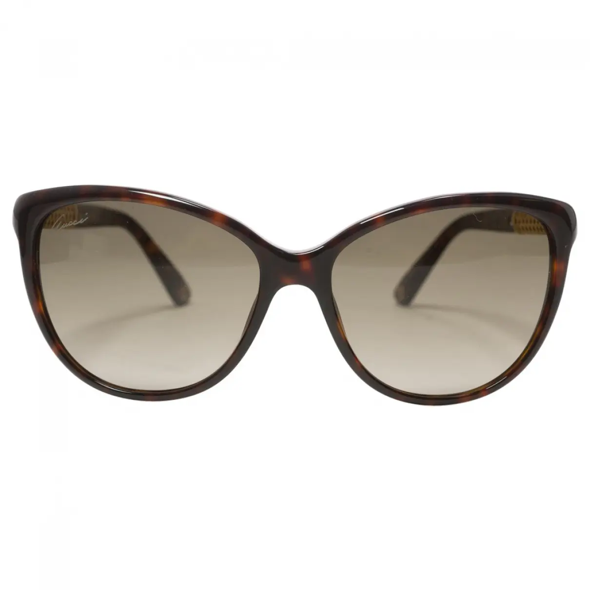 Brown Plastic Sunglasses Gucci