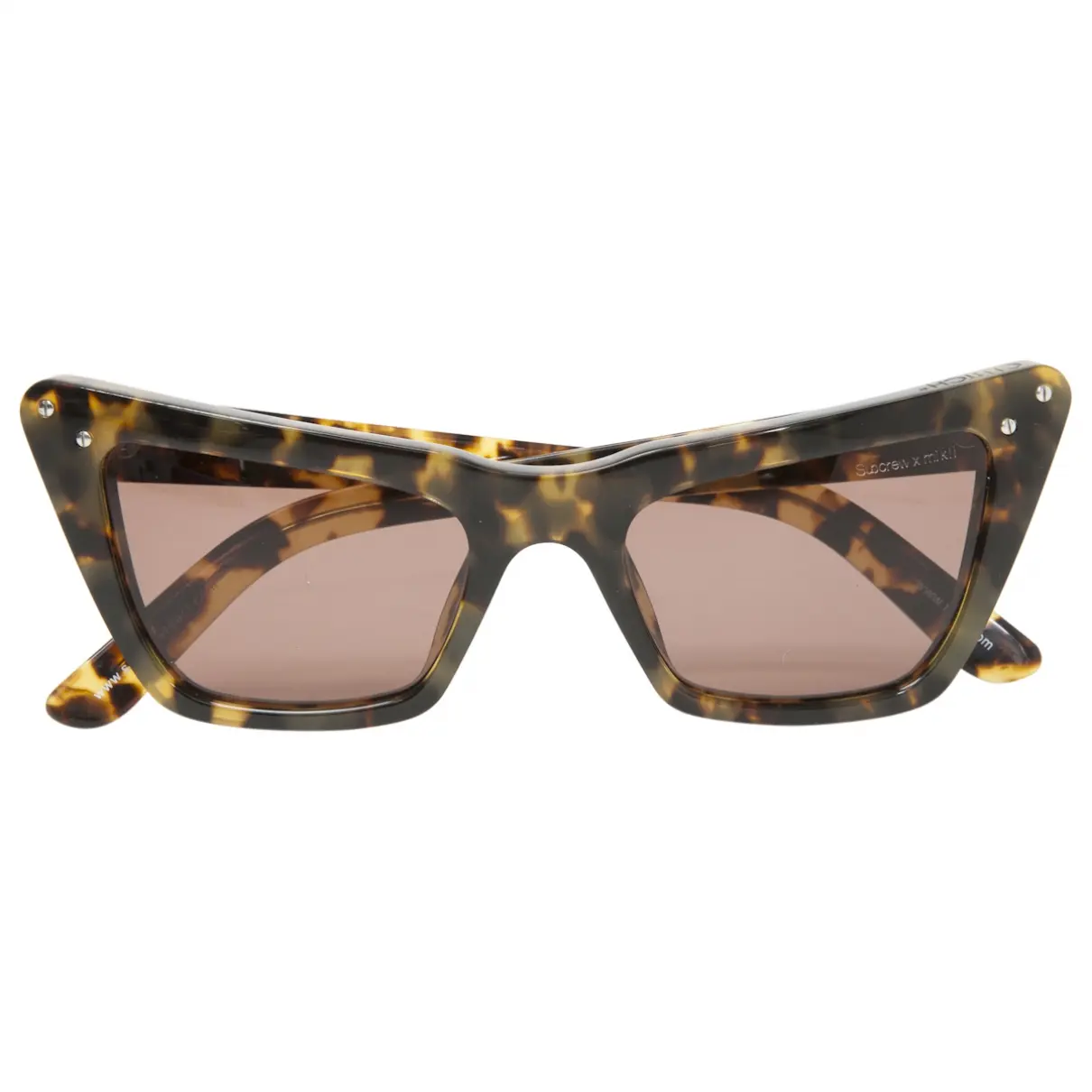 Brown Plastic Sunglasses Alain Mikli