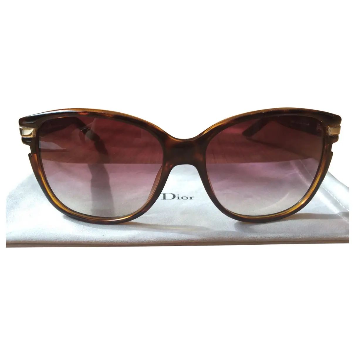 Brown Plastic Sunglasses Dior