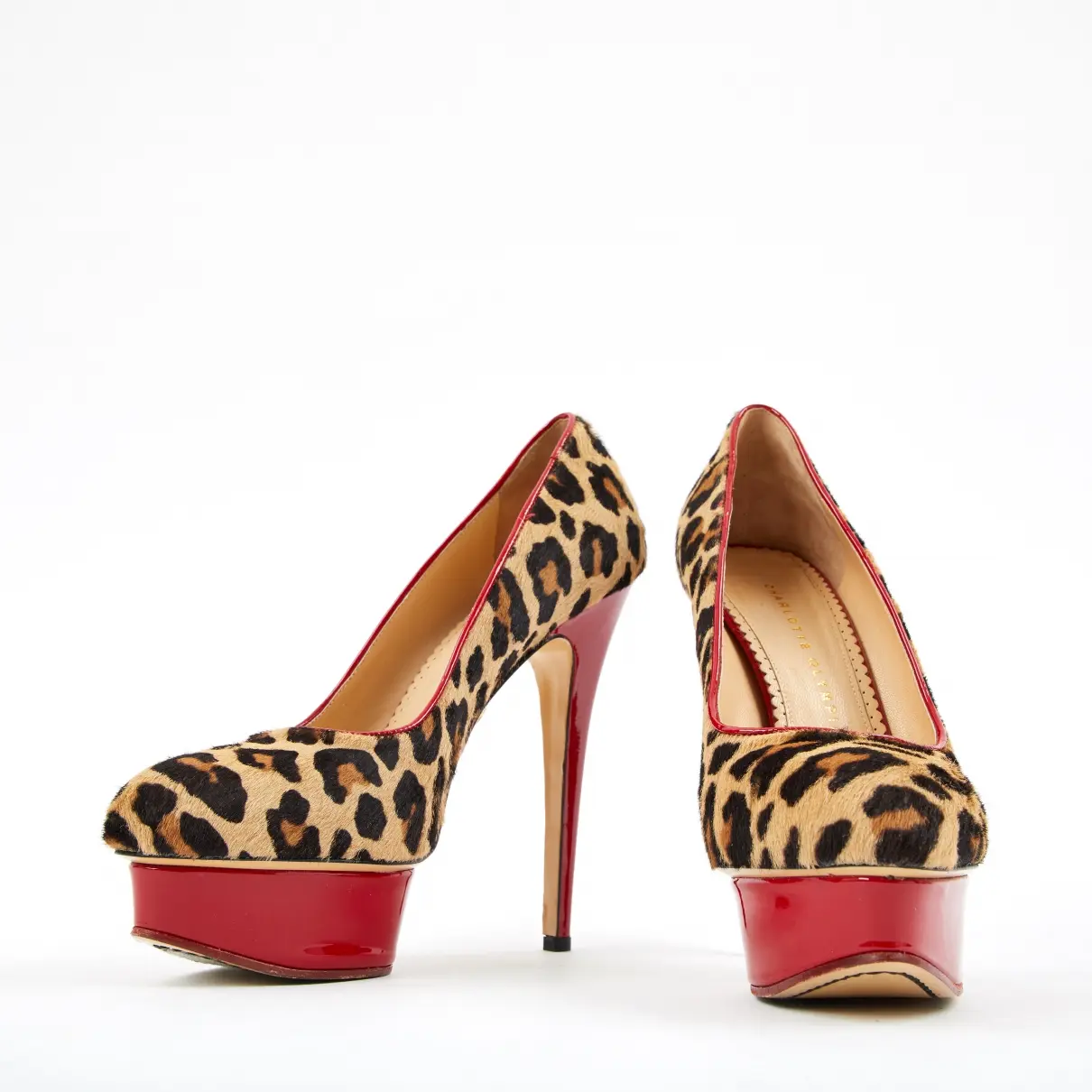 Charlotte Olympia Pony-style calfskin heels for sale