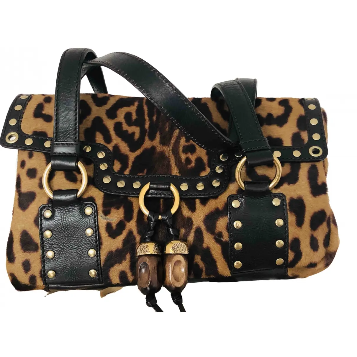 Pony-style calfskin handbag Yves Saint Laurent