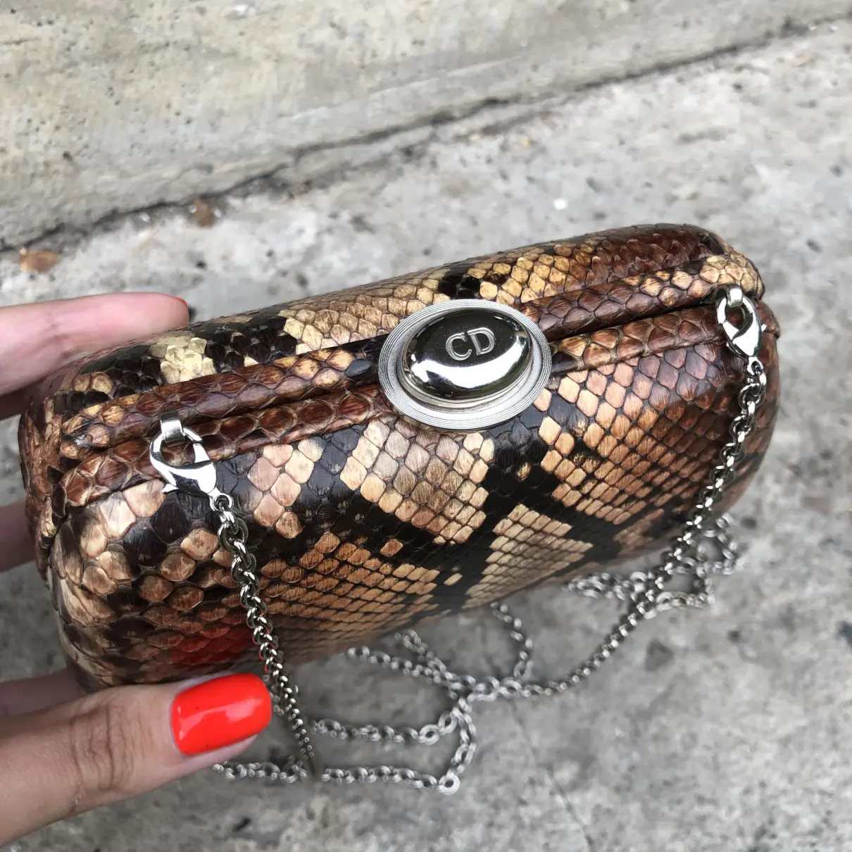 Buy Dior Python clutch bag online