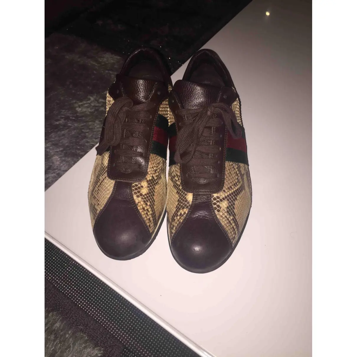 Gucci Python low trainers for sale