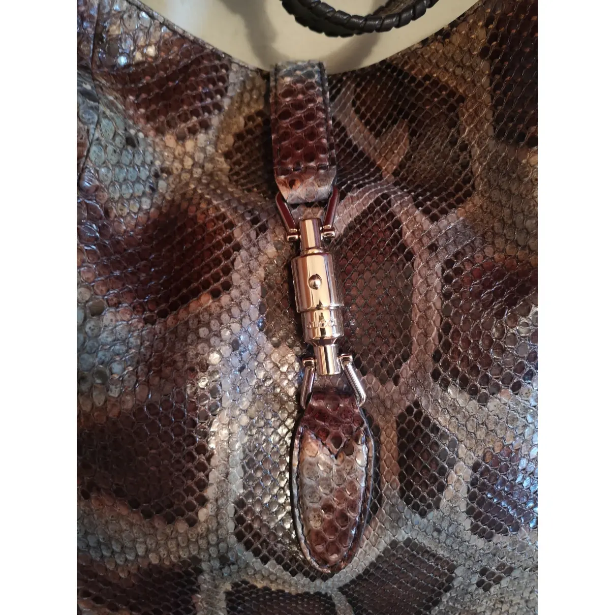 Hobo python crossbody bag Gucci