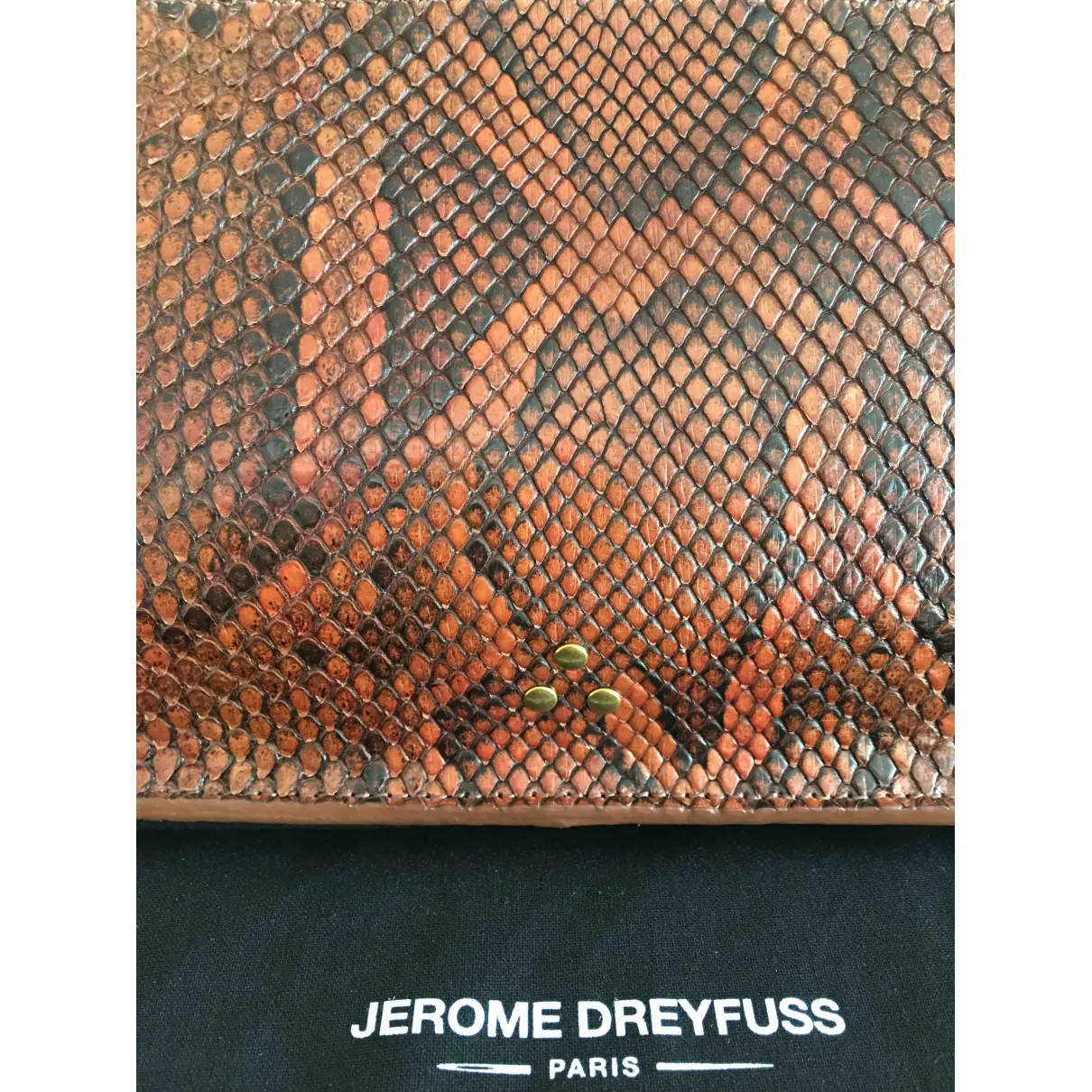 Python clutch bag Jerome Dreyfuss