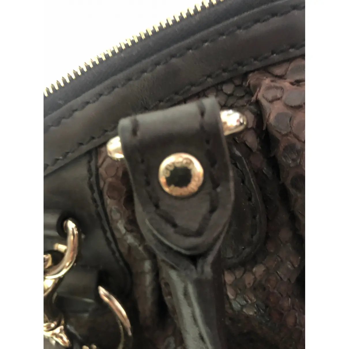 Jockey python handbag Gucci - Vintage
