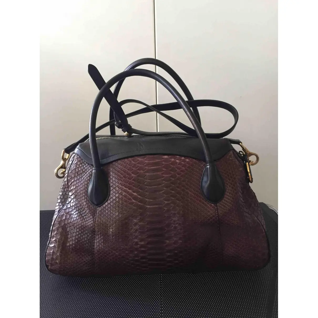 Buy Nina Ricci Python handbag online