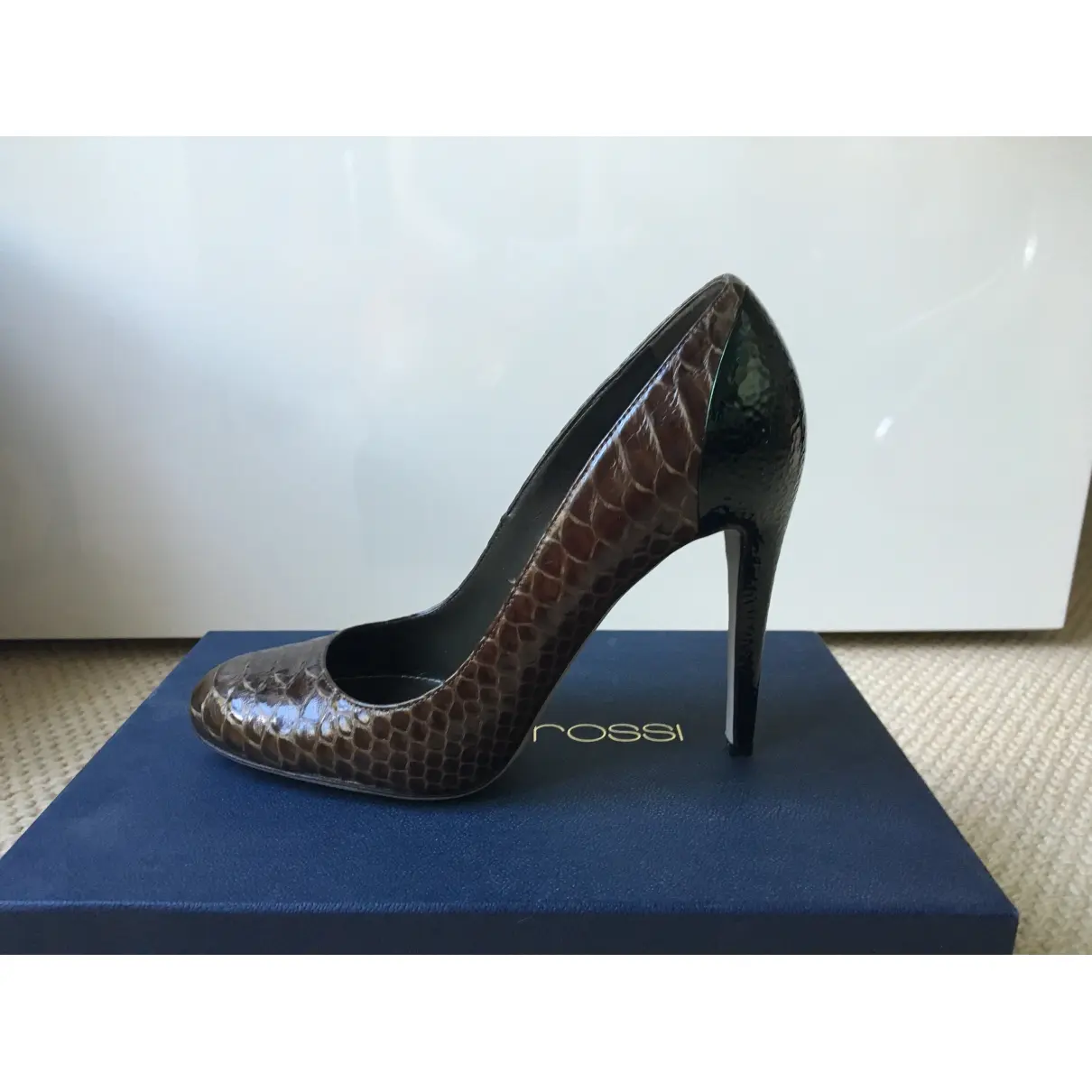 Sergio Rossi SNAKESKIN PUMPS for sale