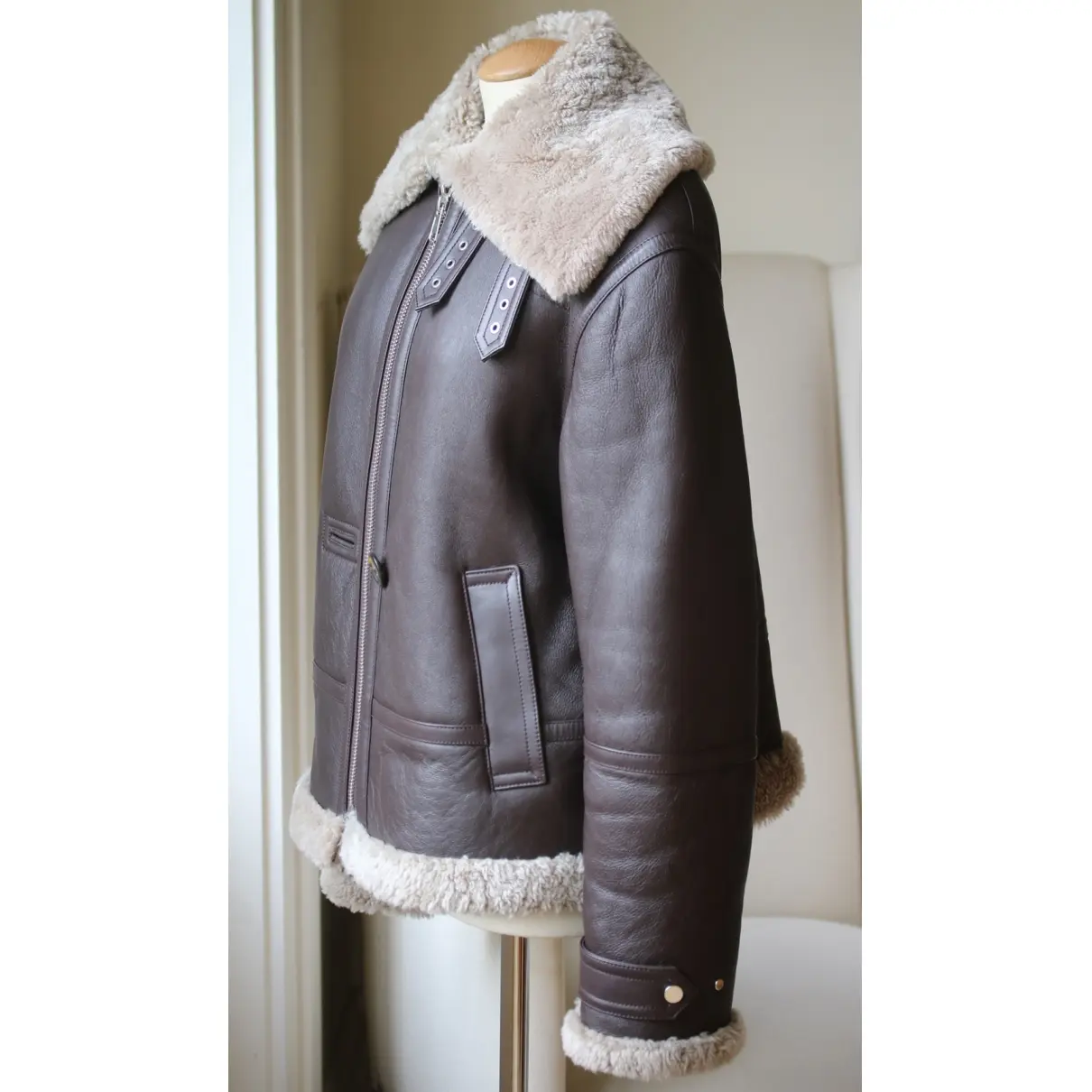 Buy Helmut Lang Shearling coat online