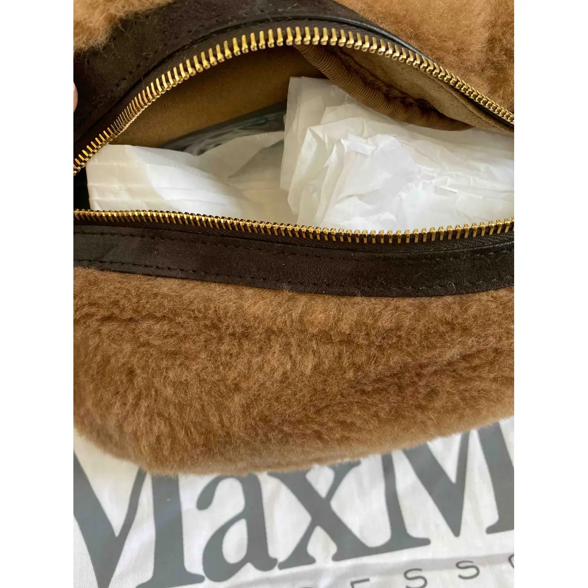 Shearling clutch bag Max Mara