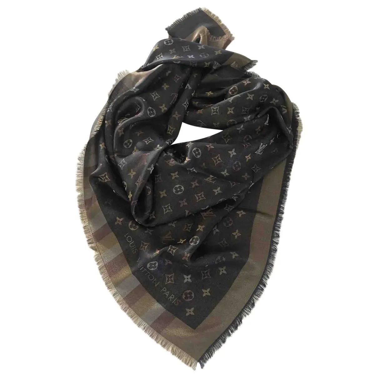 Châle Monogram shine silk scarf Louis Vuitton