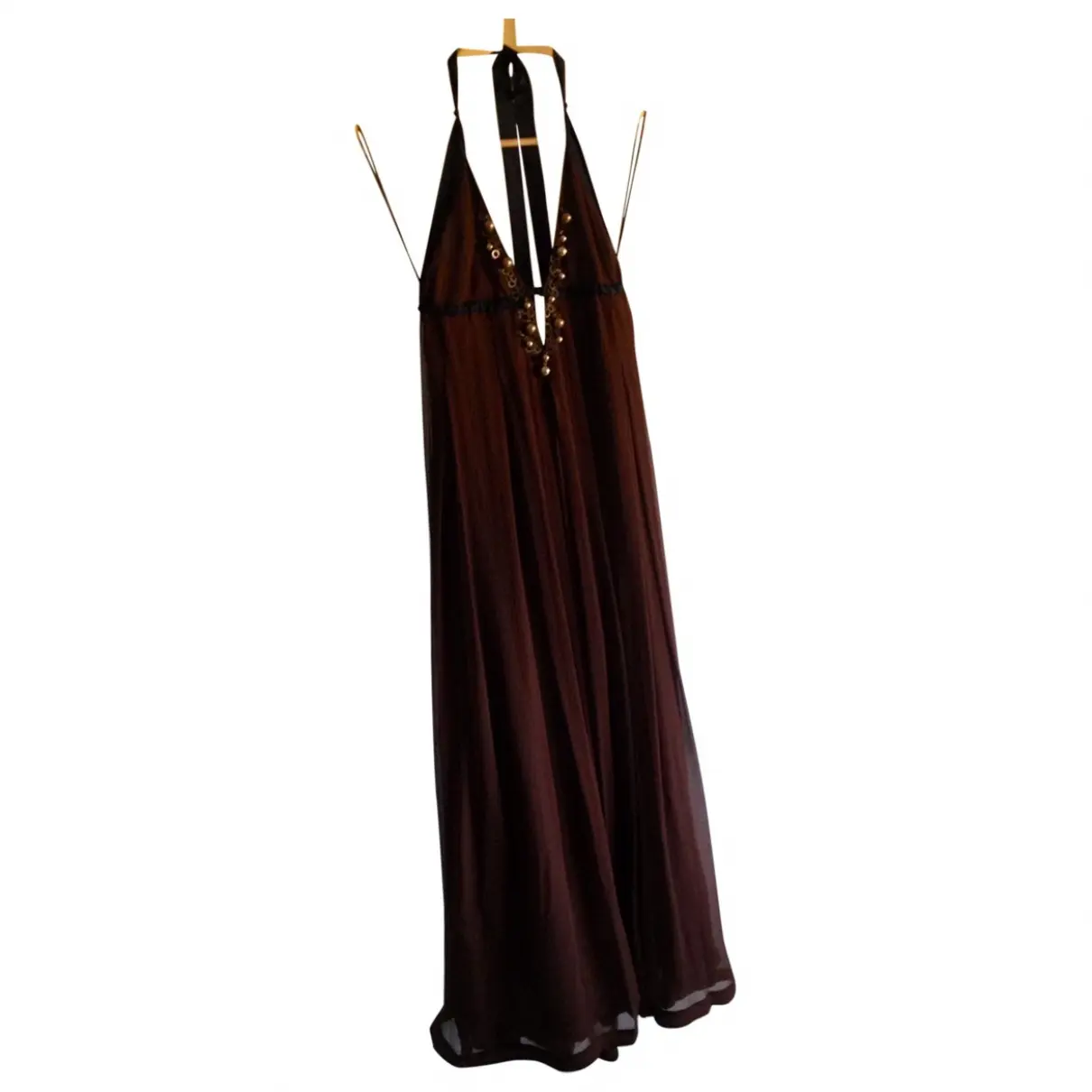 Brown Silk Dress by Malene Birger