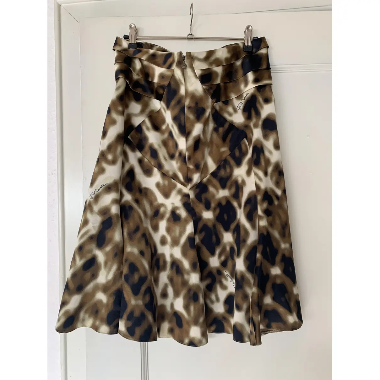 Buy Just Cavalli Silk mid-length skirt online