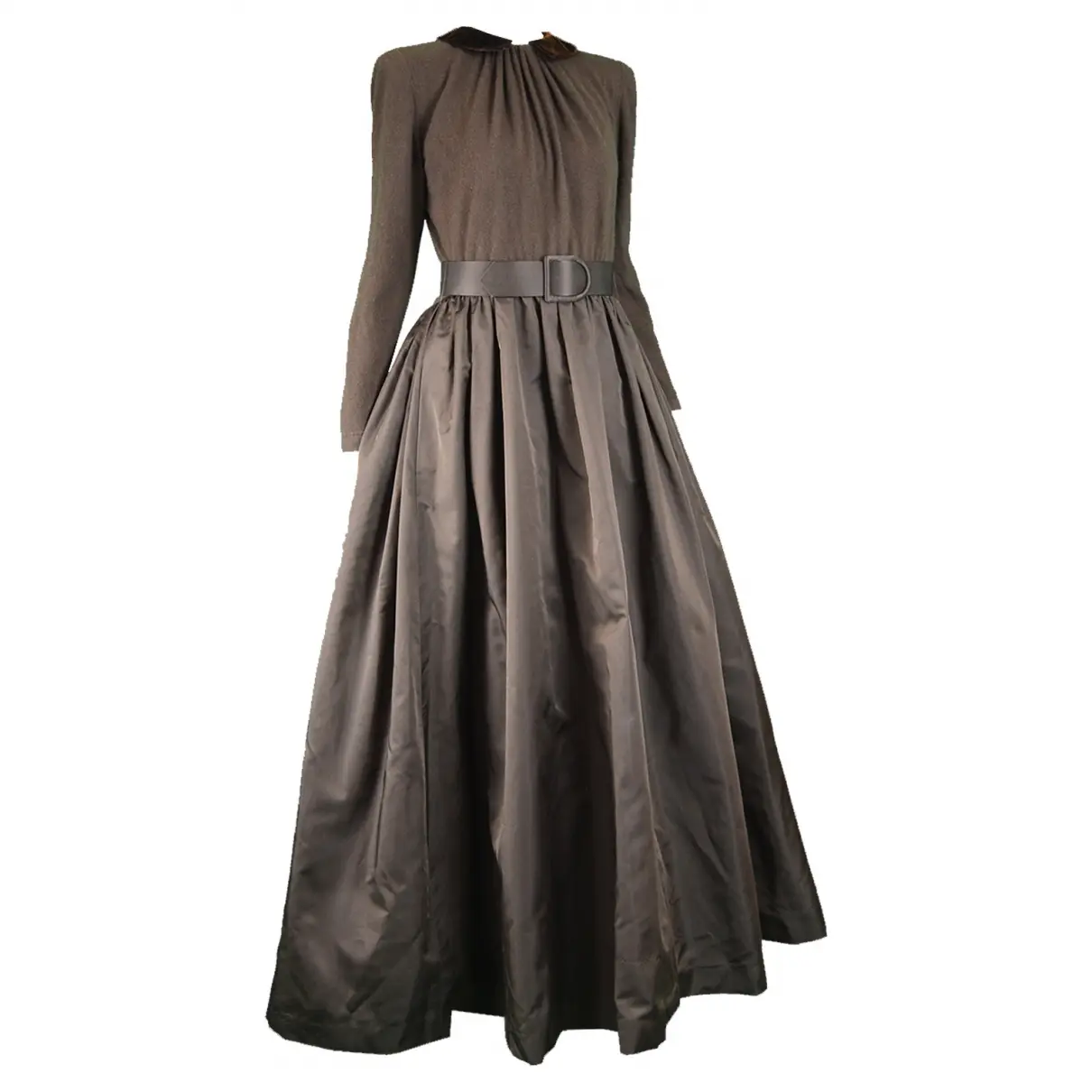 Silk maxi dress Oscar De La Renta - Vintage