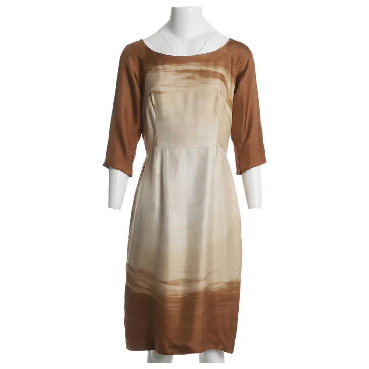 Silk mid-length dress