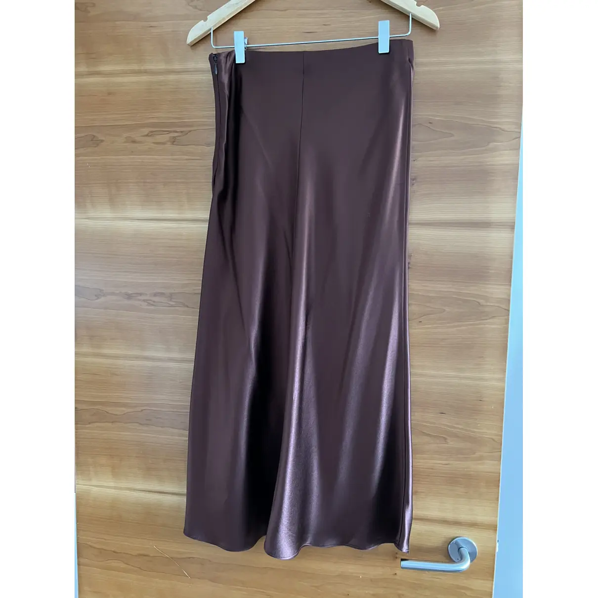 Buy Refine Silk mid-length skirt online