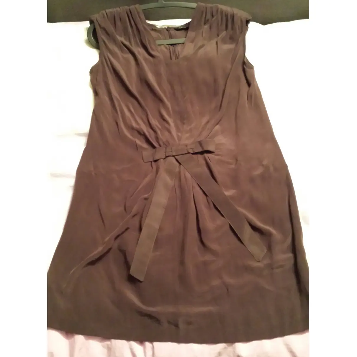 Buy Sarah Wayne Brown Silk Dress online