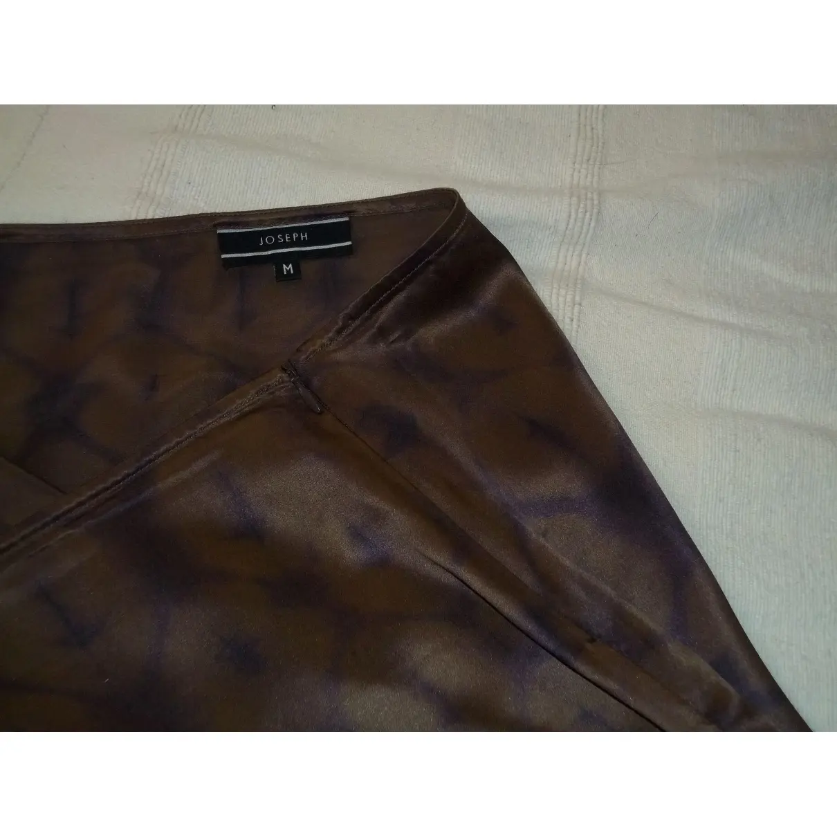 Joseph Brown Silk Skirt for sale