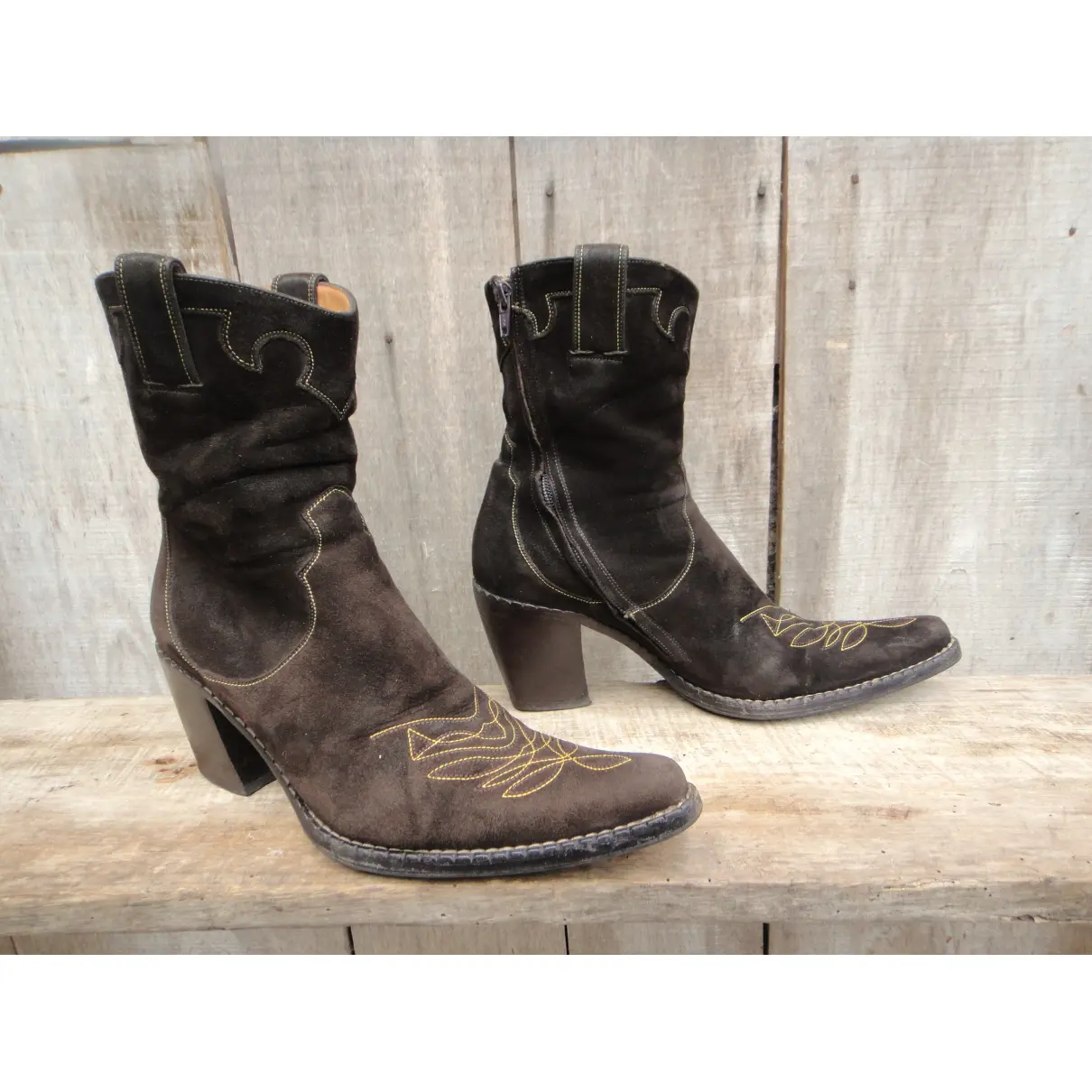 Free Lance Brown Suede Ankle boots for sale