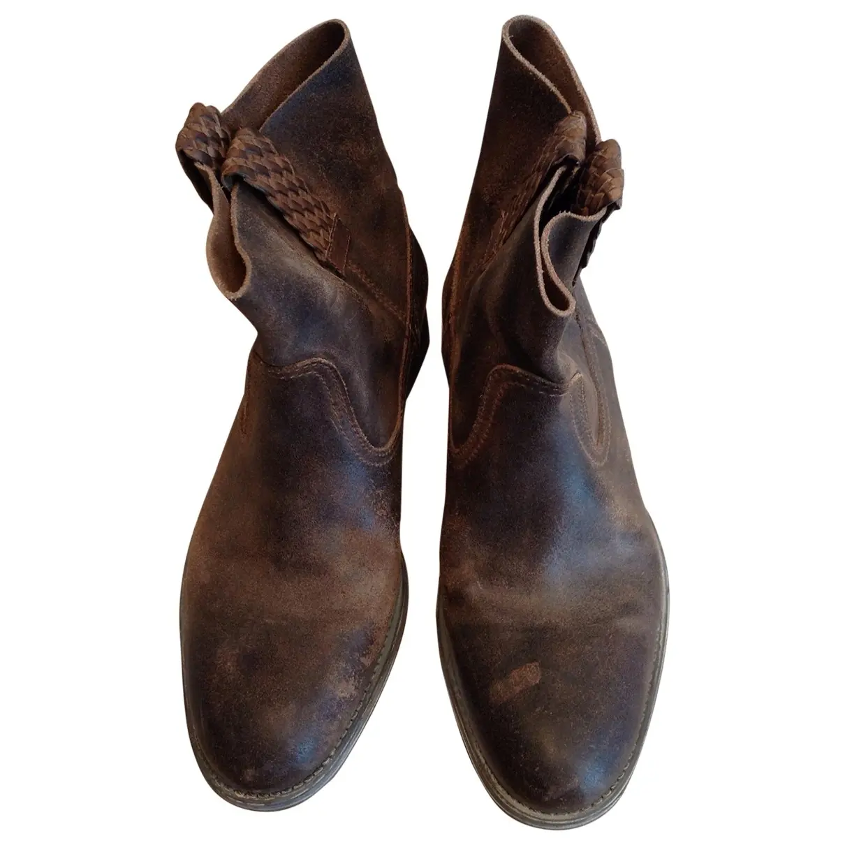 Brown Suede Ankle boots N.D.C. Made by Hand