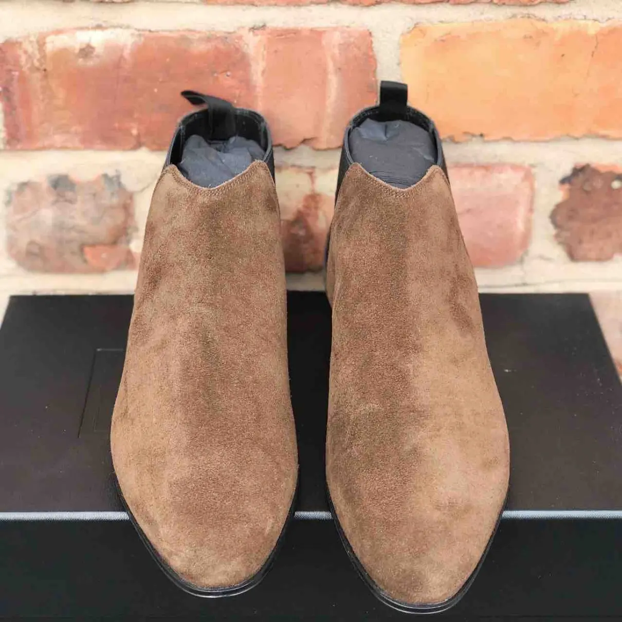Saint Laurent Brown Suede Boots for sale