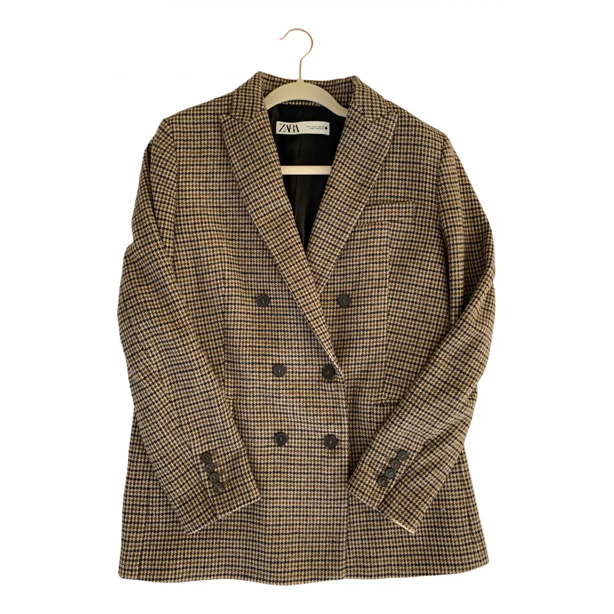 Brown Tweed Jacket Zara