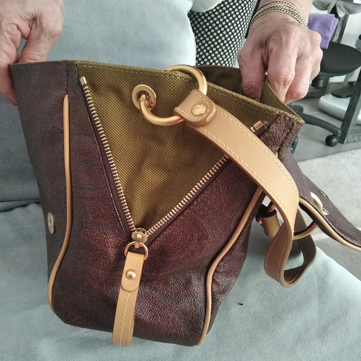 Vegan leather handbag Etro